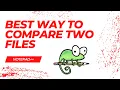 Best way to compare two files - Notepad