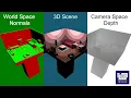 FM Coding How to Render Depth World Space Normals on Game Screen Unity3D Beginner Tutorial