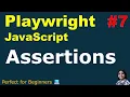 Playwright with JavaScript What are Assertions in Playwright Easy Explanation with Demo
