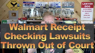 Walmart Receipt Checking Lawsuits Thrown Out