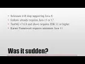 Change is inevitable Selenium Requires Java 11 Are We Upgrading