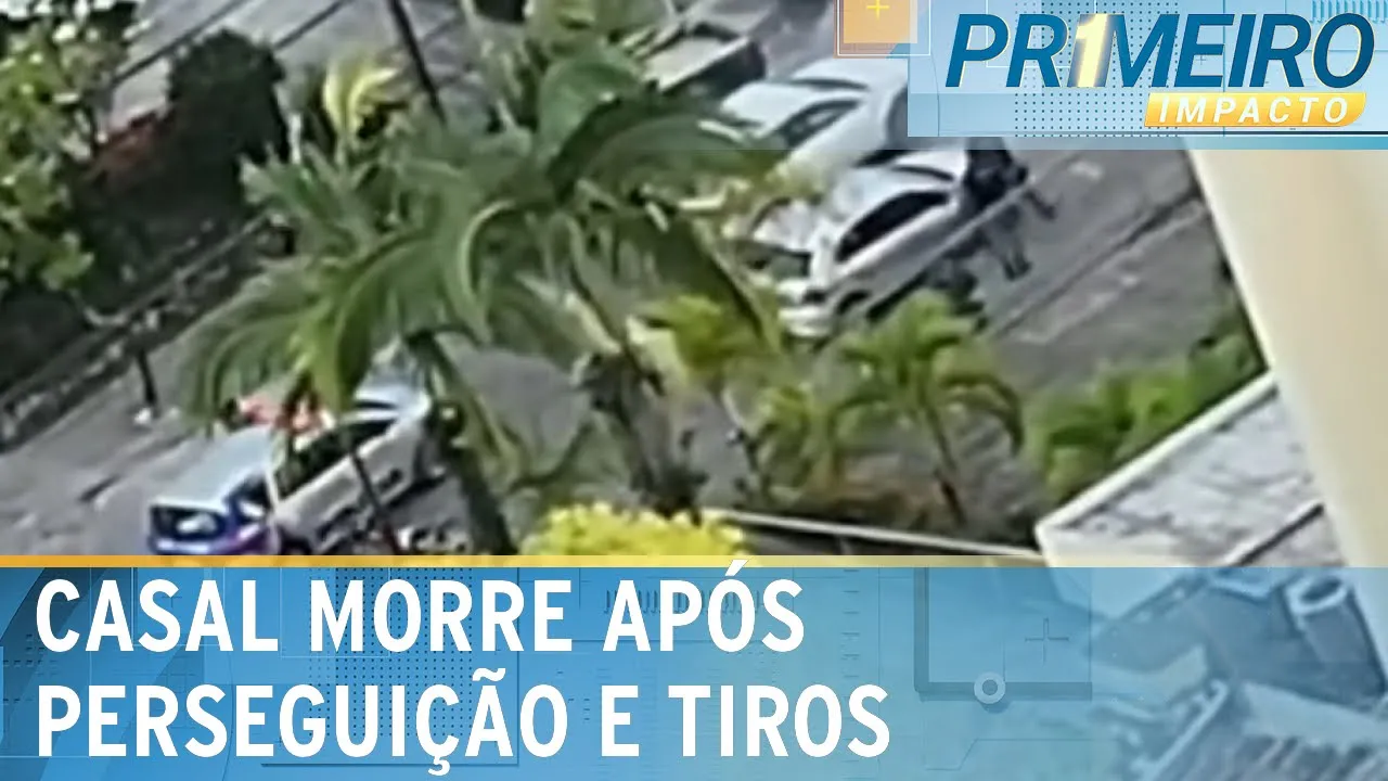 Duas pessoas morrem após perseguição policial e troca de tiros | Primeiro Impacto (20/11/23)