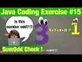 Sum Odd Program Or is it Sum of all Odd Numbers in a Range - Java Coding Exercise Problem