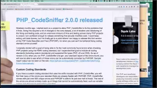 Code Sniffer and Drupal coding standards