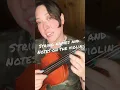 String names and notes on the violin