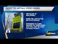 INDOT to install speed signs