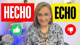 ¿Cuál es la diferencia entre HECHO y ECHO?