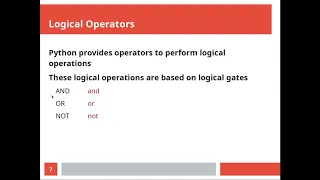 1st year Python Logical and Relational Operators in Hindi