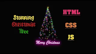 How to create a Christmas Tree using HTML CSS and JavaScript tutorial Christmas tree tutorial
