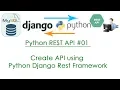 Python REST API Create API using Python Django Rest Framework