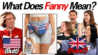 American Shocked By 6 Myths British People Believe About America! What Does "Fanny" Mean In UK?