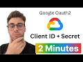 How to Create a Google OAuth Client in 2 Minutes Beginner-Friendly Guide