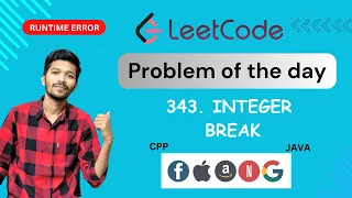 343 Integer Break Leetcode Leetcode daily challenge