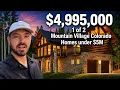 1 of 2 Homes under 5M Homes for Sale in Telluride Mountain Village Home Tour