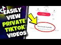 NEW TRICK How to View Private TikTok Account WITHOUT Following No Survey No Extra App