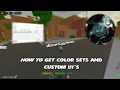 How To Get COLOR SETS and CUSTOM UI s for Da Hood 2025 EDITION
