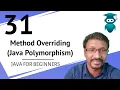 Java for Selenium 31 Polymorphism Method Over Riding
