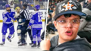 Sketch Goes To His First Hockey Game!
