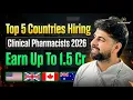 Top 5 Countries Hiring Clinical Pharmacists 2026 Clinical Pharmacist Jobs Abroad Elite Expertise