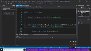 Stream Reader and Writer class in vb Net