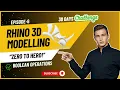 How to Use Boolean Operations in Rhino 3D Modelling Step-by-Step Guide Zero to Hero Episode 6