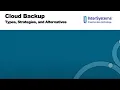Cloud Backup Strategies