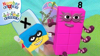  numberblocks u0026 officialalphablocks alphablocks and numberblocks meet x v octoblock hero special