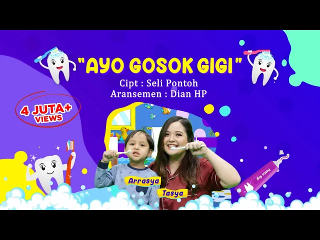 Download MP3 Tasya & Arrasya - Ayo Gosok Gigi | Official Music Video