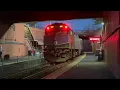 MBTA Commuter Rail Fitchburg Line Train Approaching and Departing Waverley Off to North Station