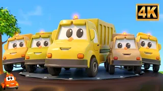 Five Little Garbage Trucks, पांच छोटे गार्बेज ट्रक, Vehicles Rhymes for Kids by Hector The Tractor