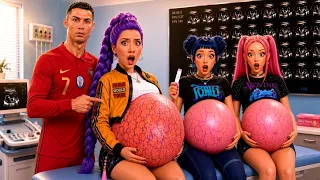 RUMI MIRA ET ZOEY SONT ENCEINTE DE 100 BÉBÉS CRISTIANO RONALDO ! KPOP DEMON HUNTERS ENCEINTE !