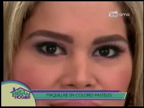 Maquillaje en colores pasteles
