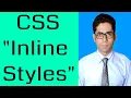 HTML attribute style tutorial inline styling vs css