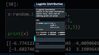 Logistic Distribution random number in numpy with python