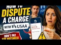 How to dispute a charge with USAA