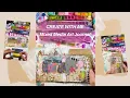 Create With Me Mixed Media Art Journal Collage Fabric Stamps