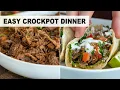 MEXICAN SHREDDED BEEF Easy Crockpot Dinner Recipe