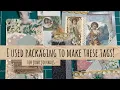 Lagu 3 Tags made from packaging with extra journaling space. SWEET! Tags with a job? 