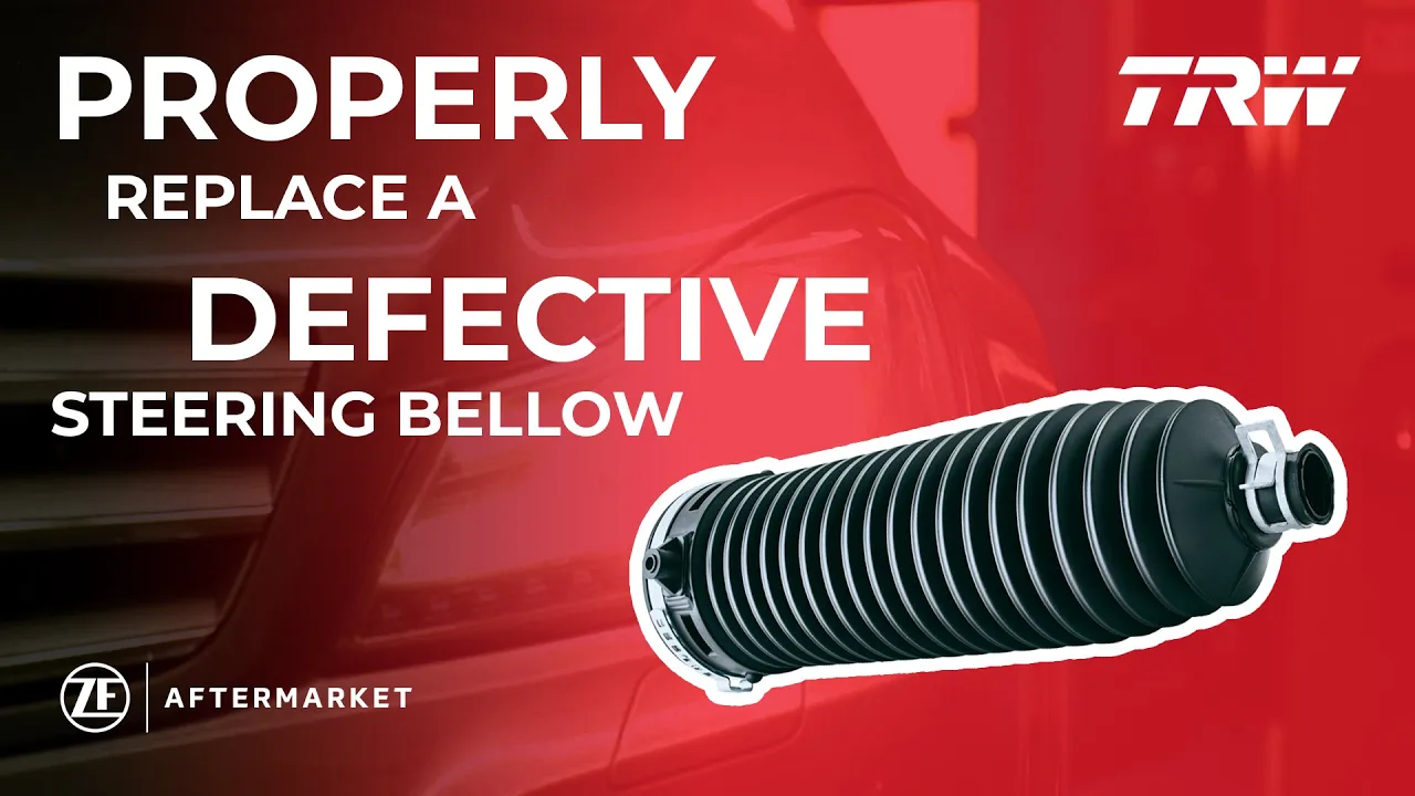 How to properly replace a defective steering bellow