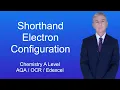 A Level Chemistry Revision Shorthand Electron Configuration