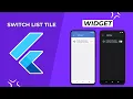 Flutter Tutorial for Beginners to Advance - SwitchListTile Widget