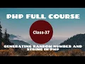 Generating Random Number and String in PHP PHP Tutorial for Beginners PHP - 2021