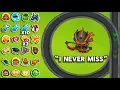 How far can Every GOD BOOSTED Hero get on a PERFECT Map Bloons TD 6