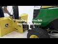 How to Install the 44 100 Series Snow Blower John Deere Lawn Tractors