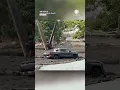 Driver s Desperate Attempt to Save Truck From Raging Mudflow in Oak Glen California