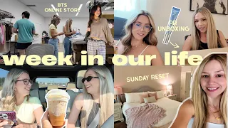 WEEK IN OUR LIFE Sunday Reset, PR Unboxing, Dinner Downtown, Stressful Work Days at our Boutique!