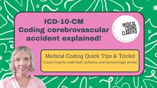 ICD 10 CM How to code cerebrovascular accident