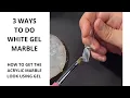 How To White Marble Using Gel Only Easy No Acrylic Smokey Marble Effect Nails