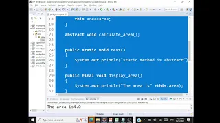 Abstract Class - Java Programming