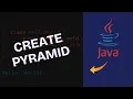 How to Create Pyramid Pattern in Java 2025